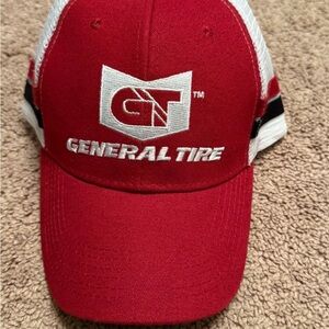 General Tire Red and White Cap